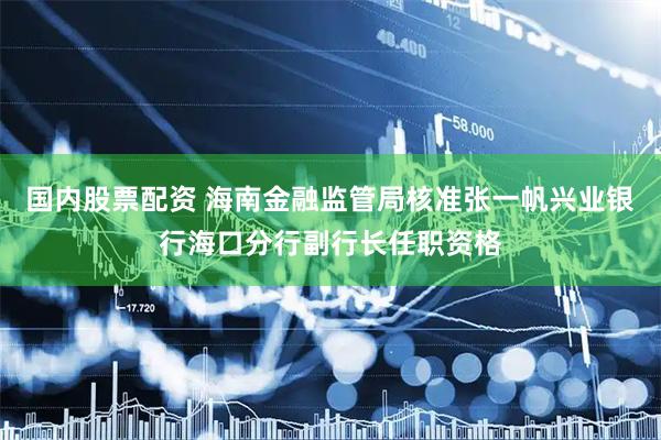 国内股票配资 海南金融监管局核准张一帆兴业银行海口分行副行长任职资格